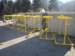 carrello porta telai verniciatura